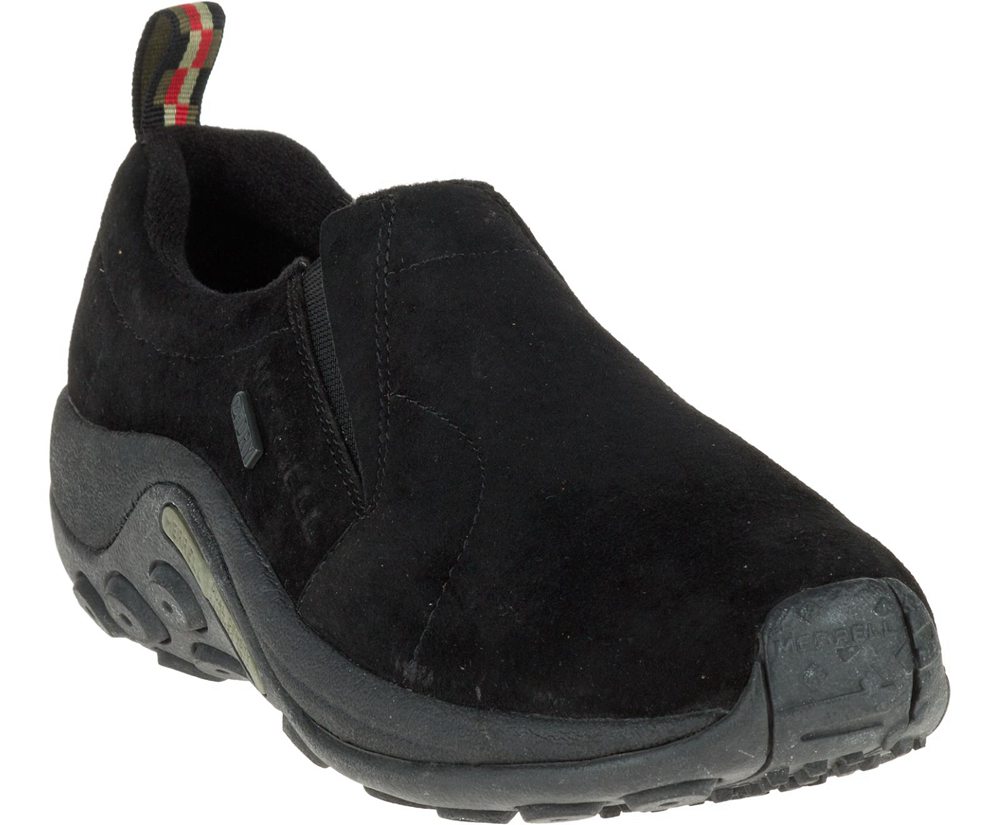 Merrell Slip Ons Black - Jungle Moc Waterproof - Mens 39XRHEKPN